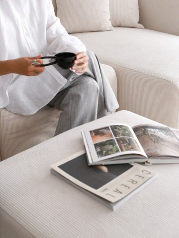 PUFFY MODULAR CORNER SOFA `